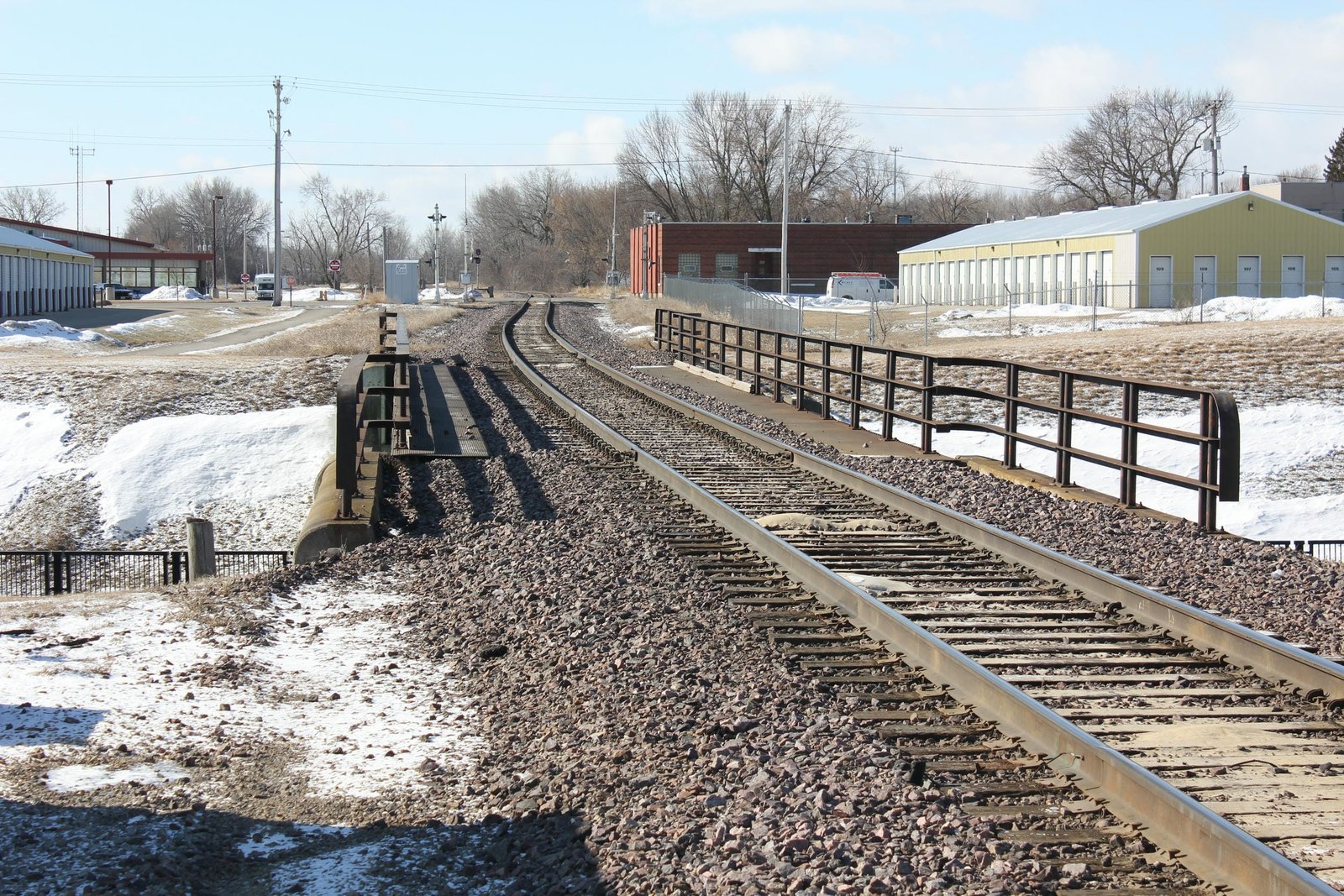 Looking south